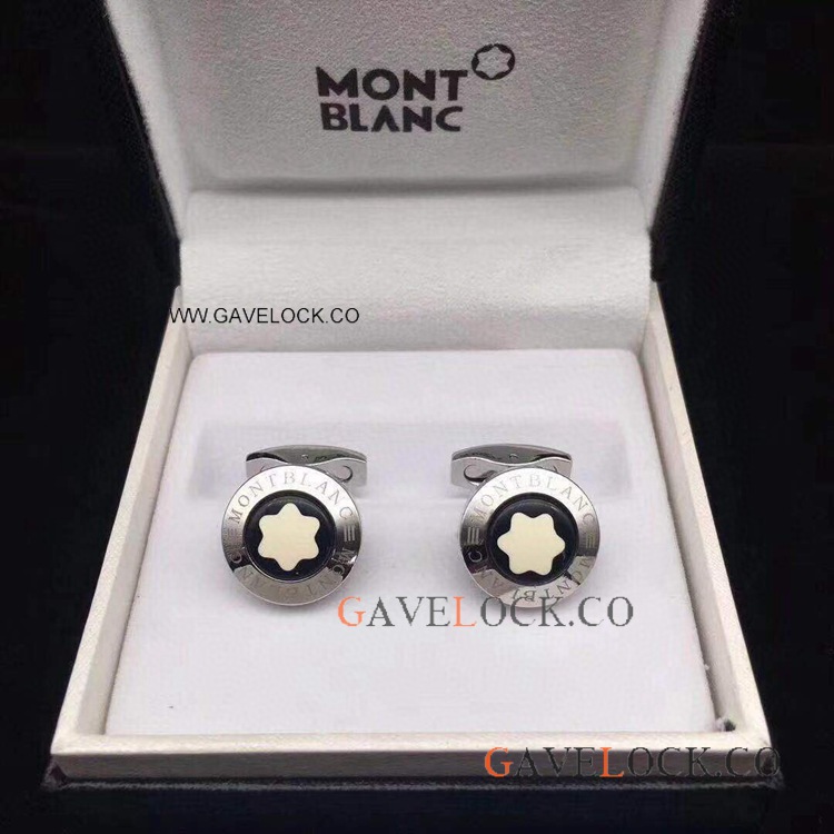 Replica Mont Blanc Cufflinks outlet in Stainless Steel